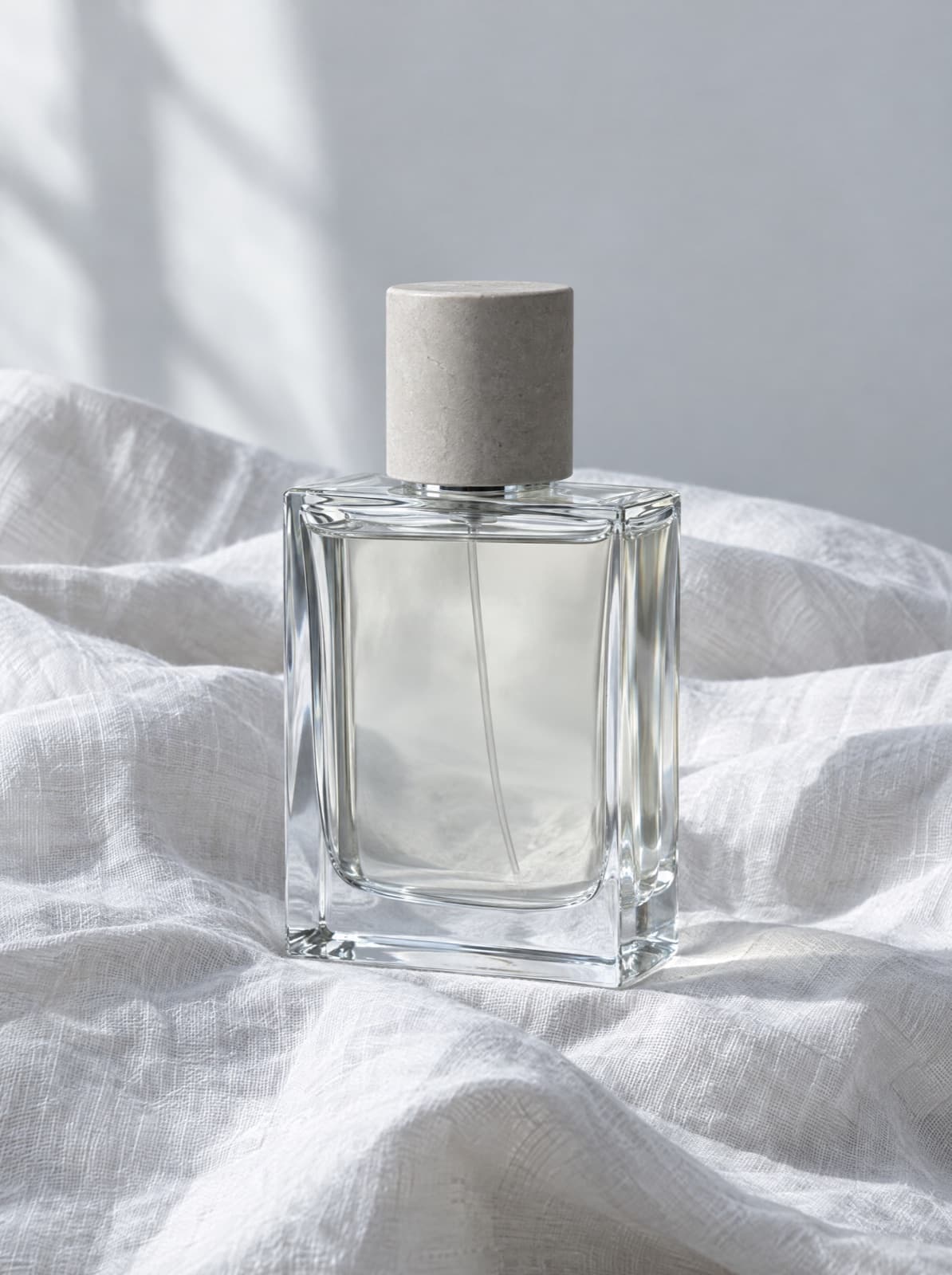 White Iris Eau de Parfum on a linen cloth