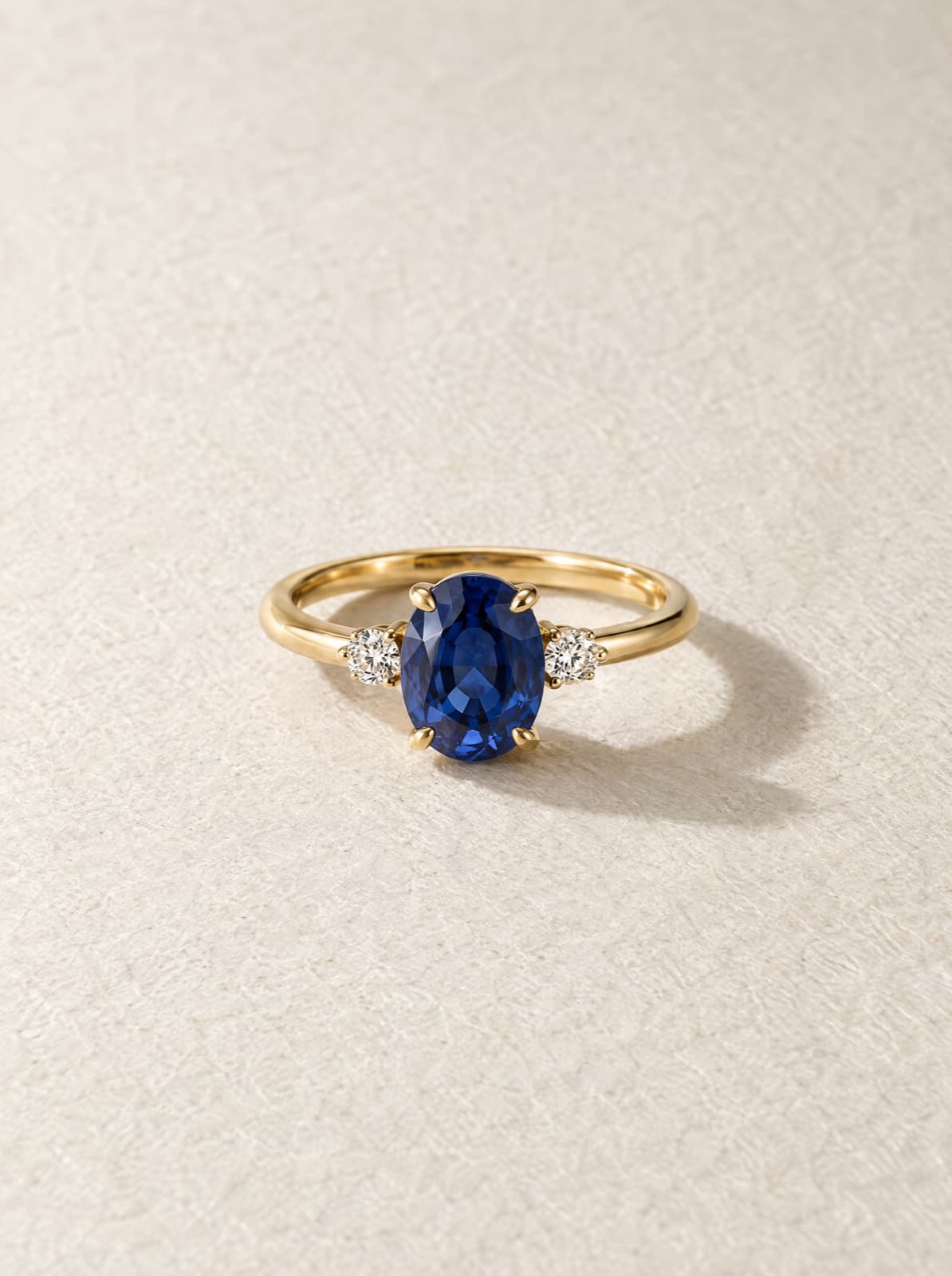 Beatrice Sapphire Ring in Yellow Gold