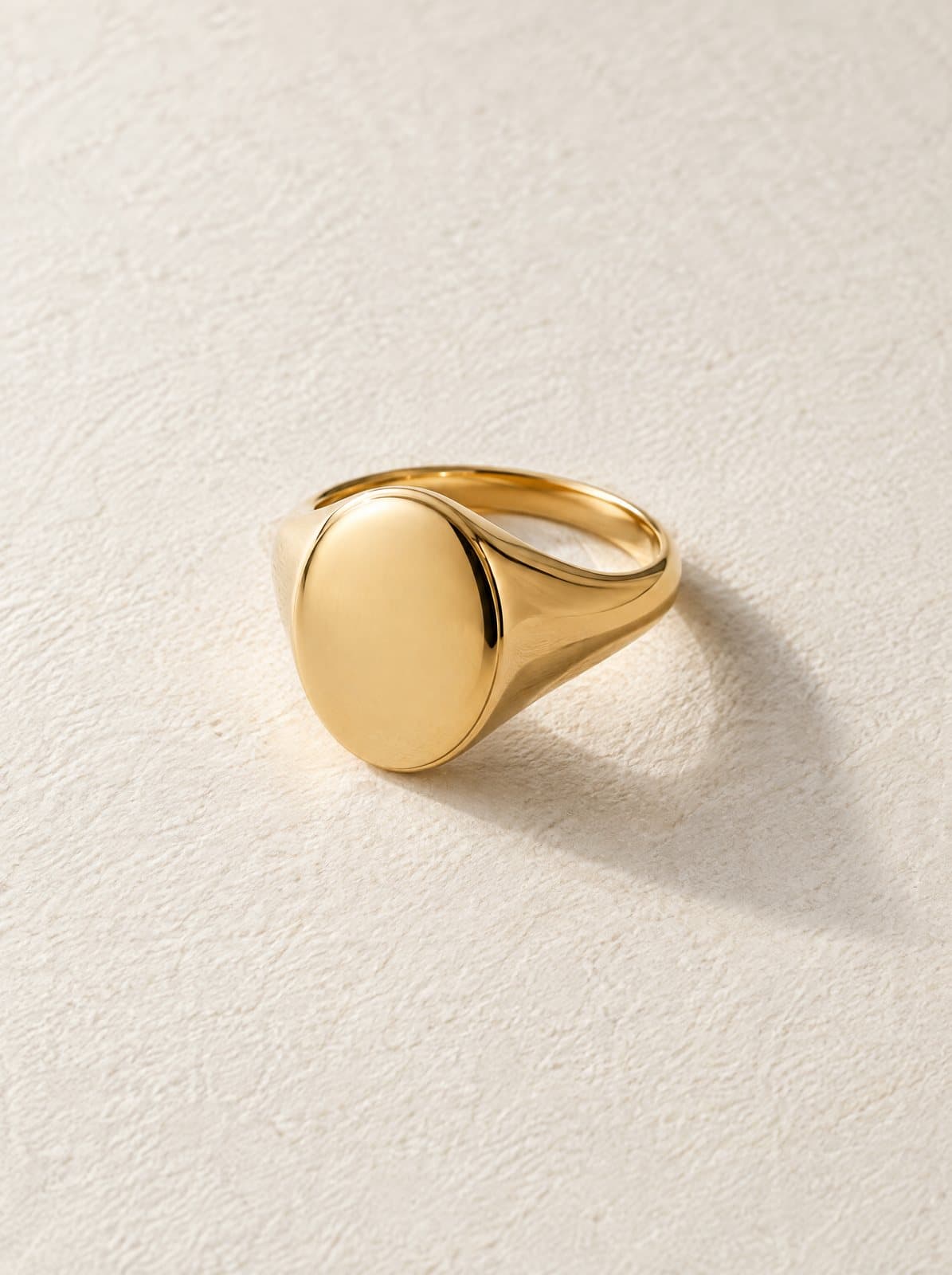Ebb Signet Ring in Gold