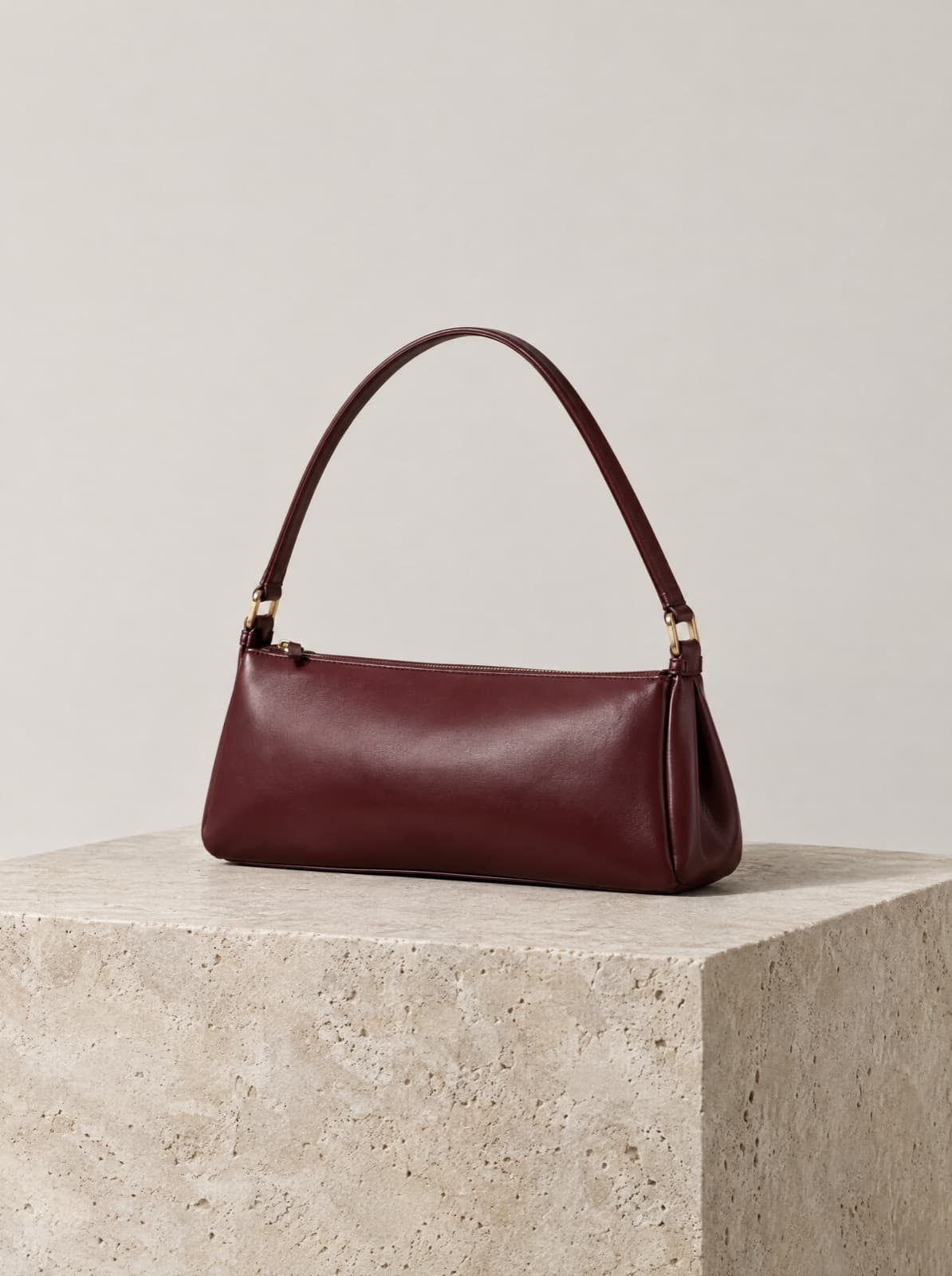 Gala Baguette in Oxblood, front view