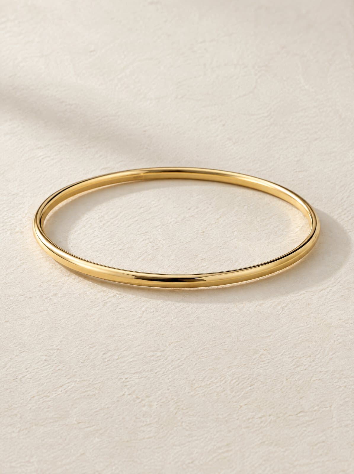 Halo Gold Bangle in Yellow Gold