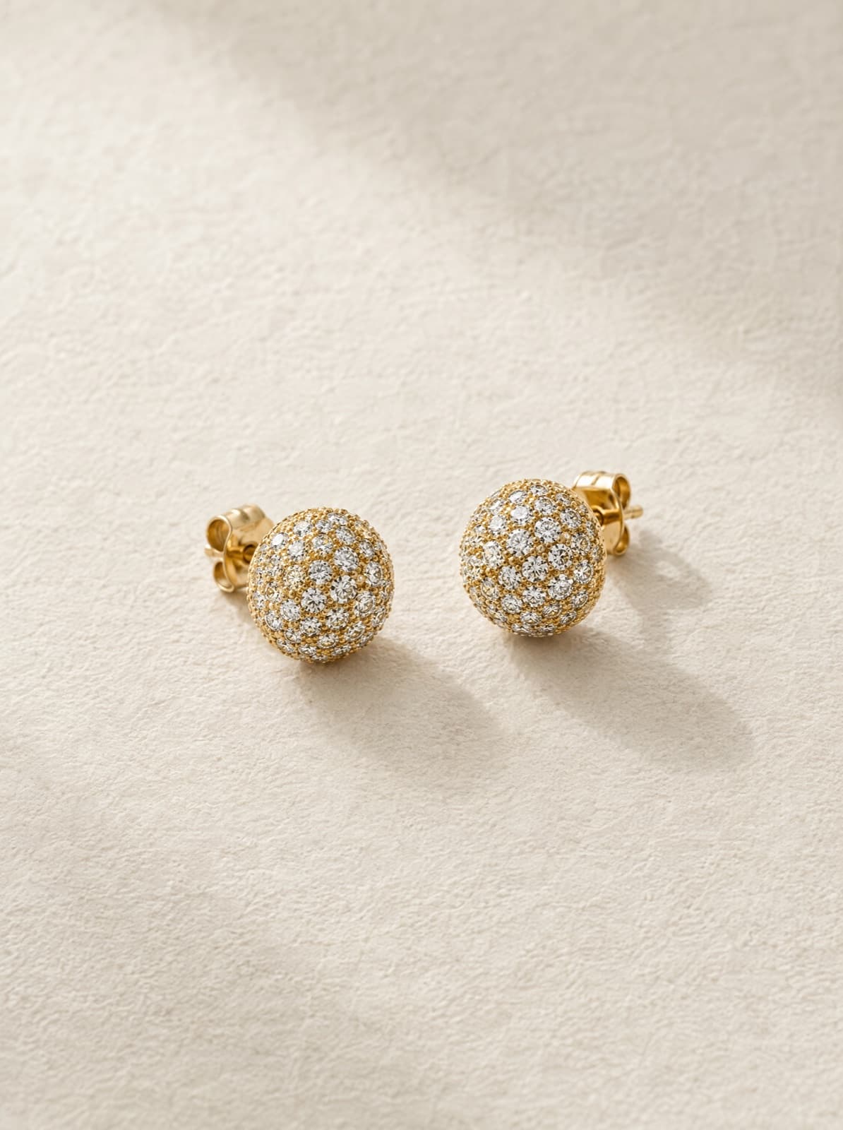 Isla Diamond Studs in Yellow Gold