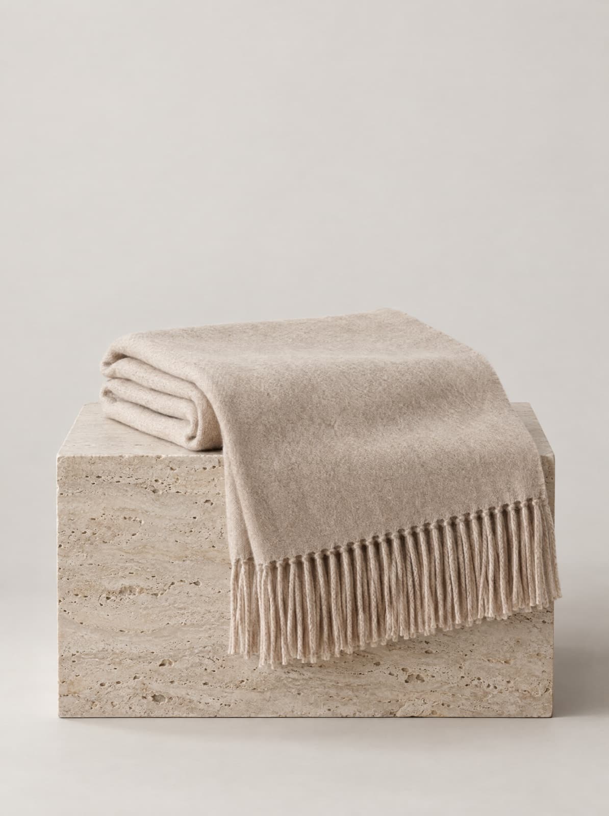 Lys Cashmere Scarf in Oat