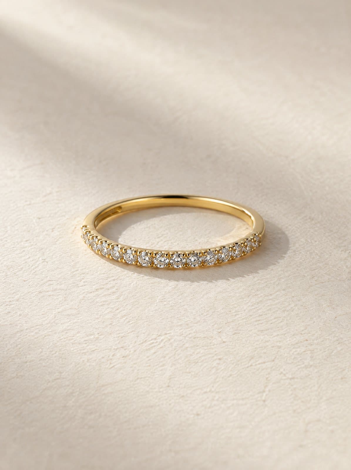 Mira Diamond Band in Yellow Gold