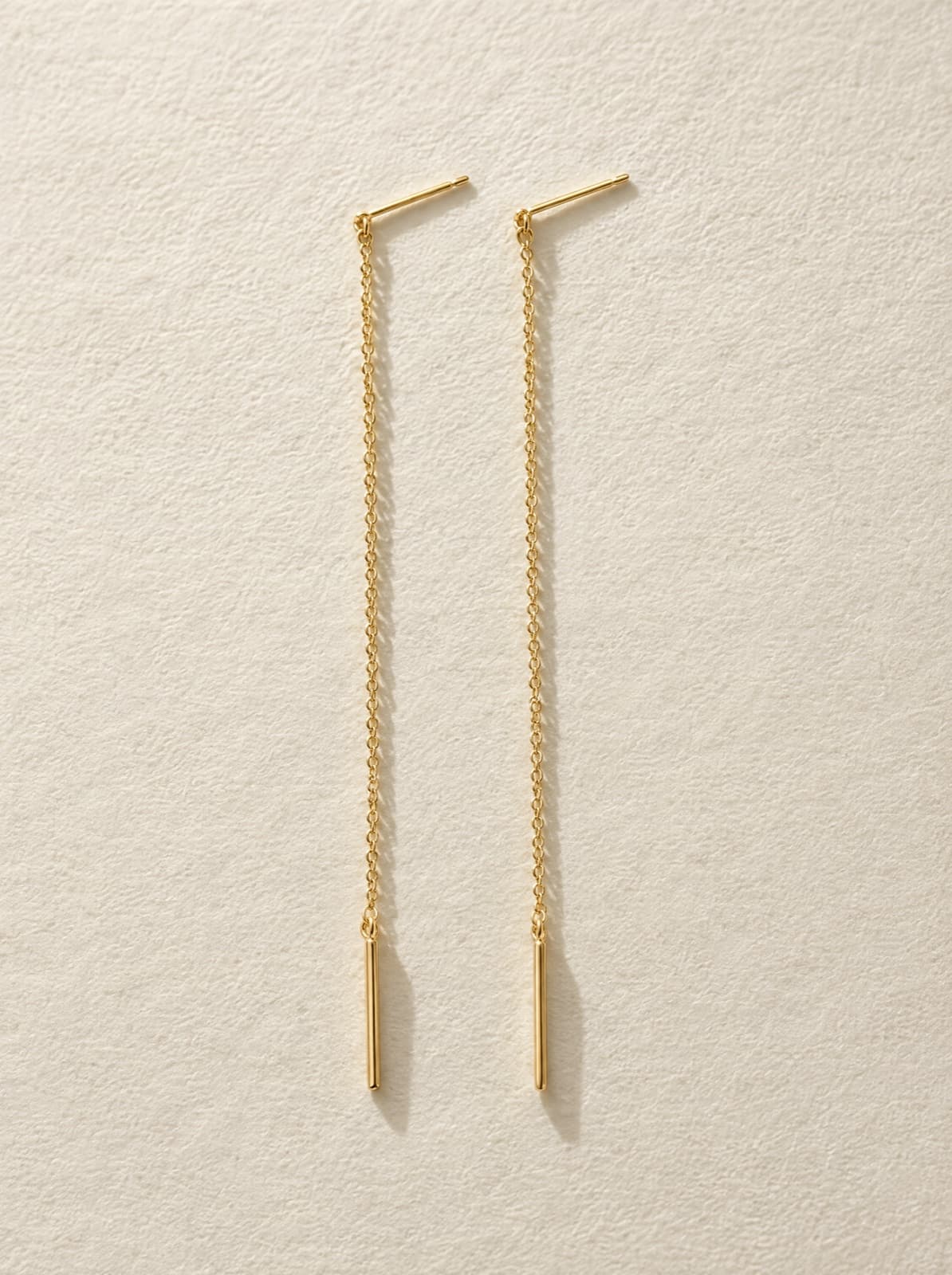 Peta Threader Earrings in Gold