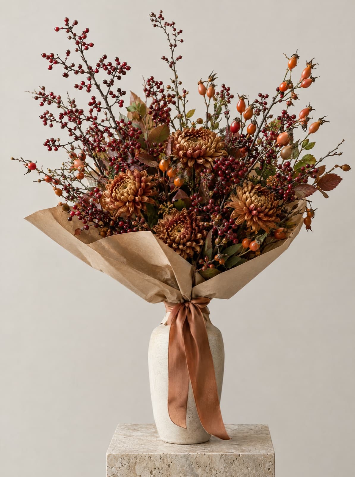 Autumn Branch Bouquet, hand-tied