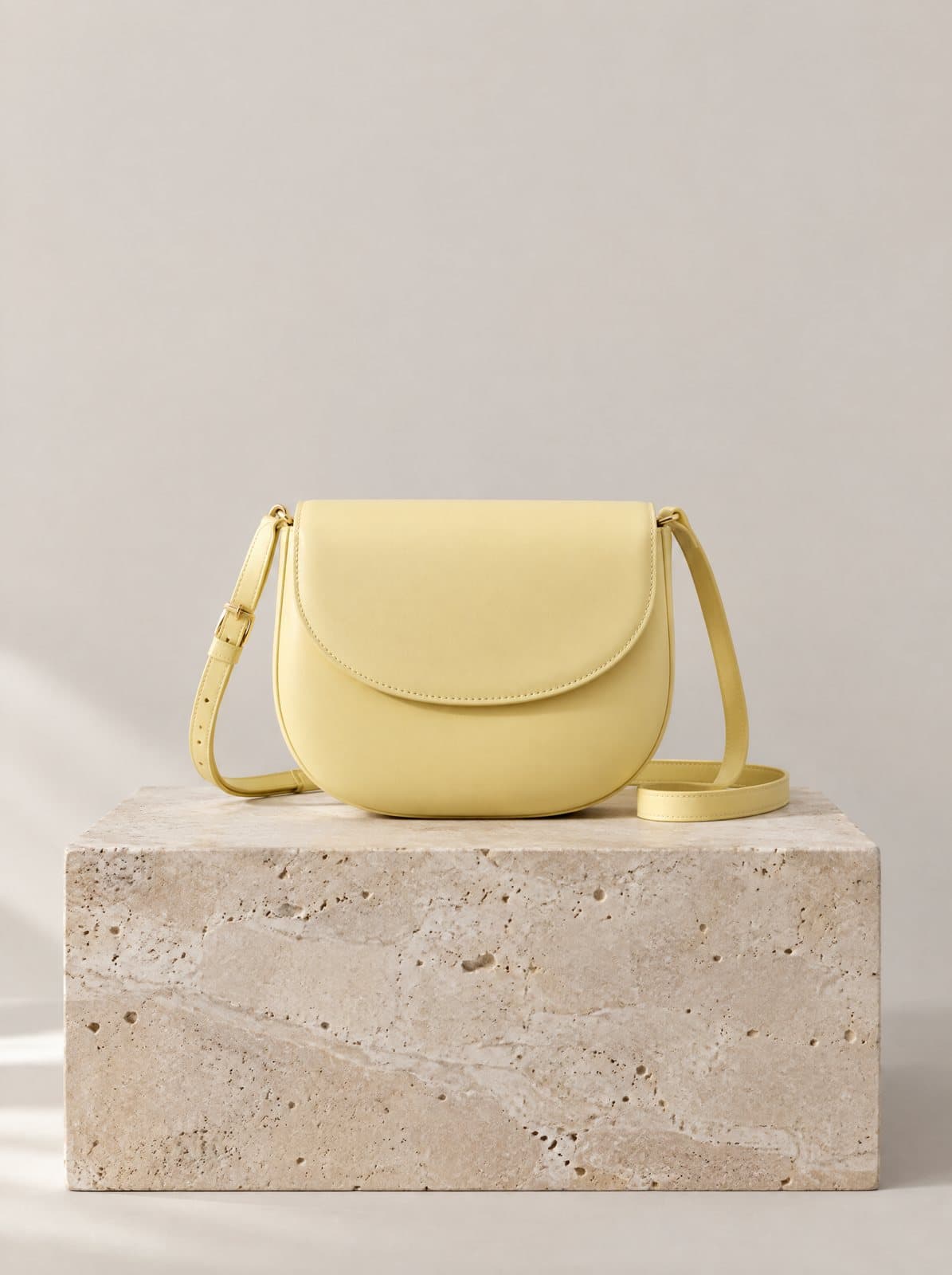 Pomme Mini Bag in Butter Yellow, front view
