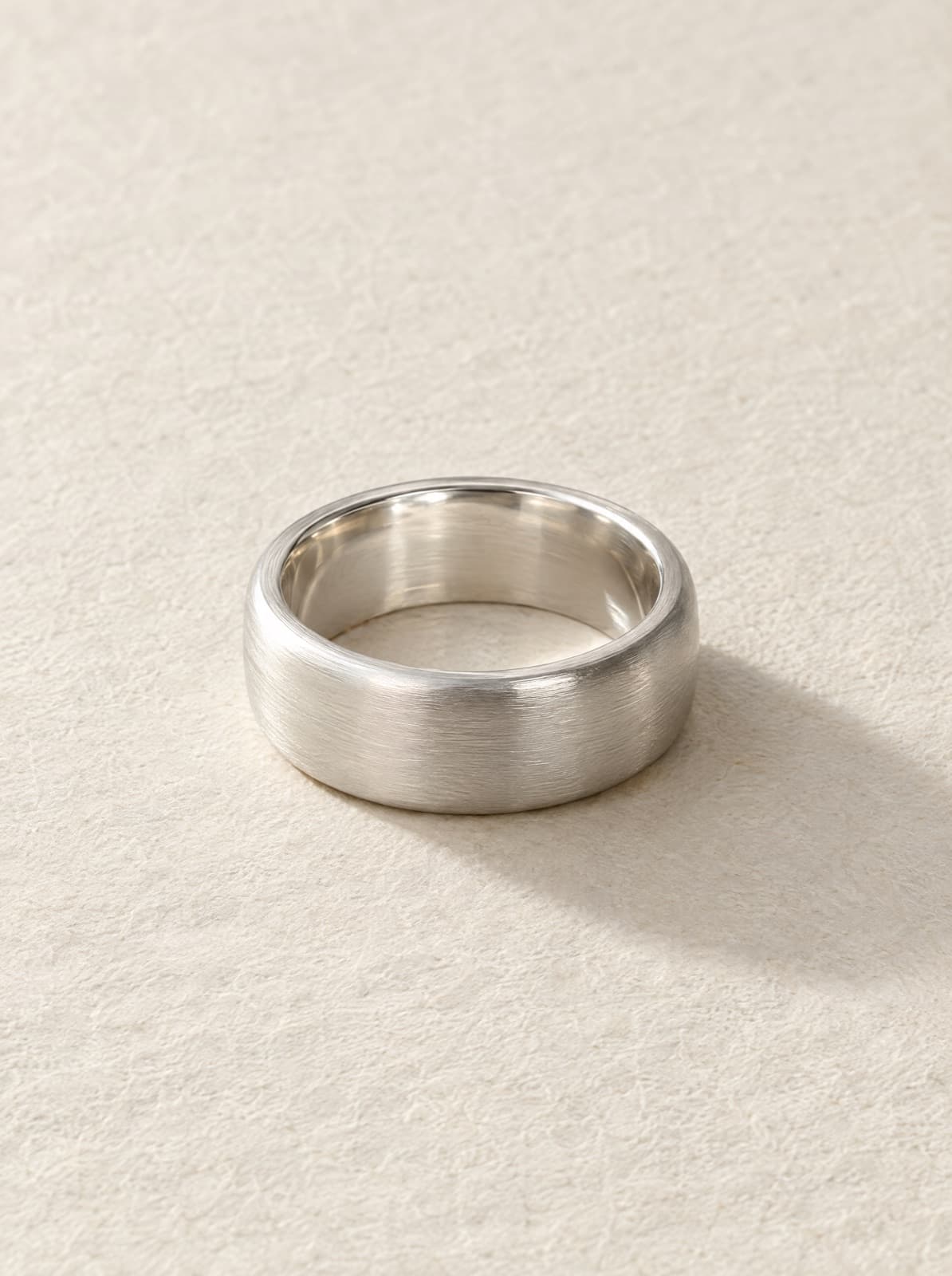 Quarry Wide Band in Silver