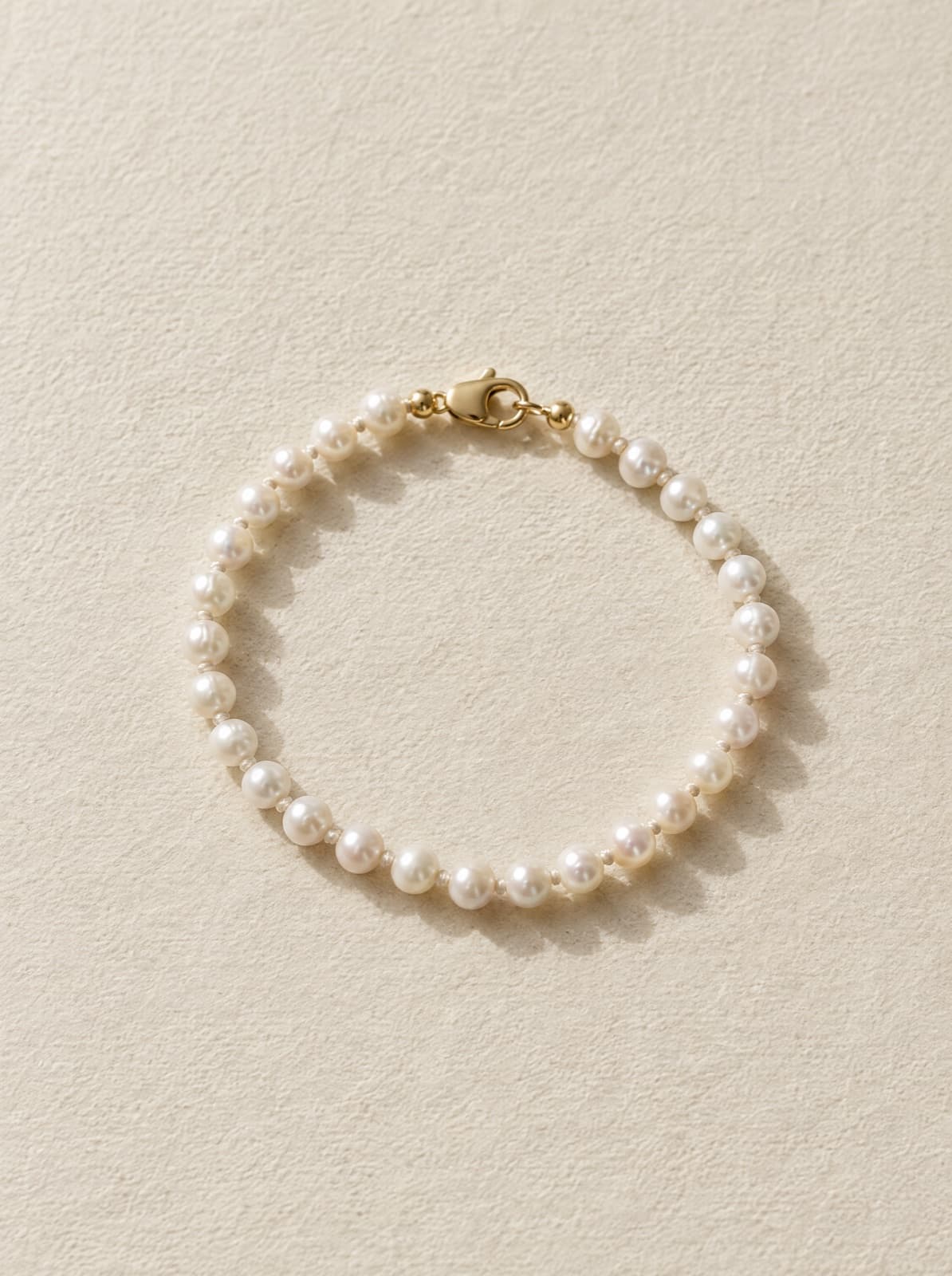 Tide Pearl Bracelet in Gold