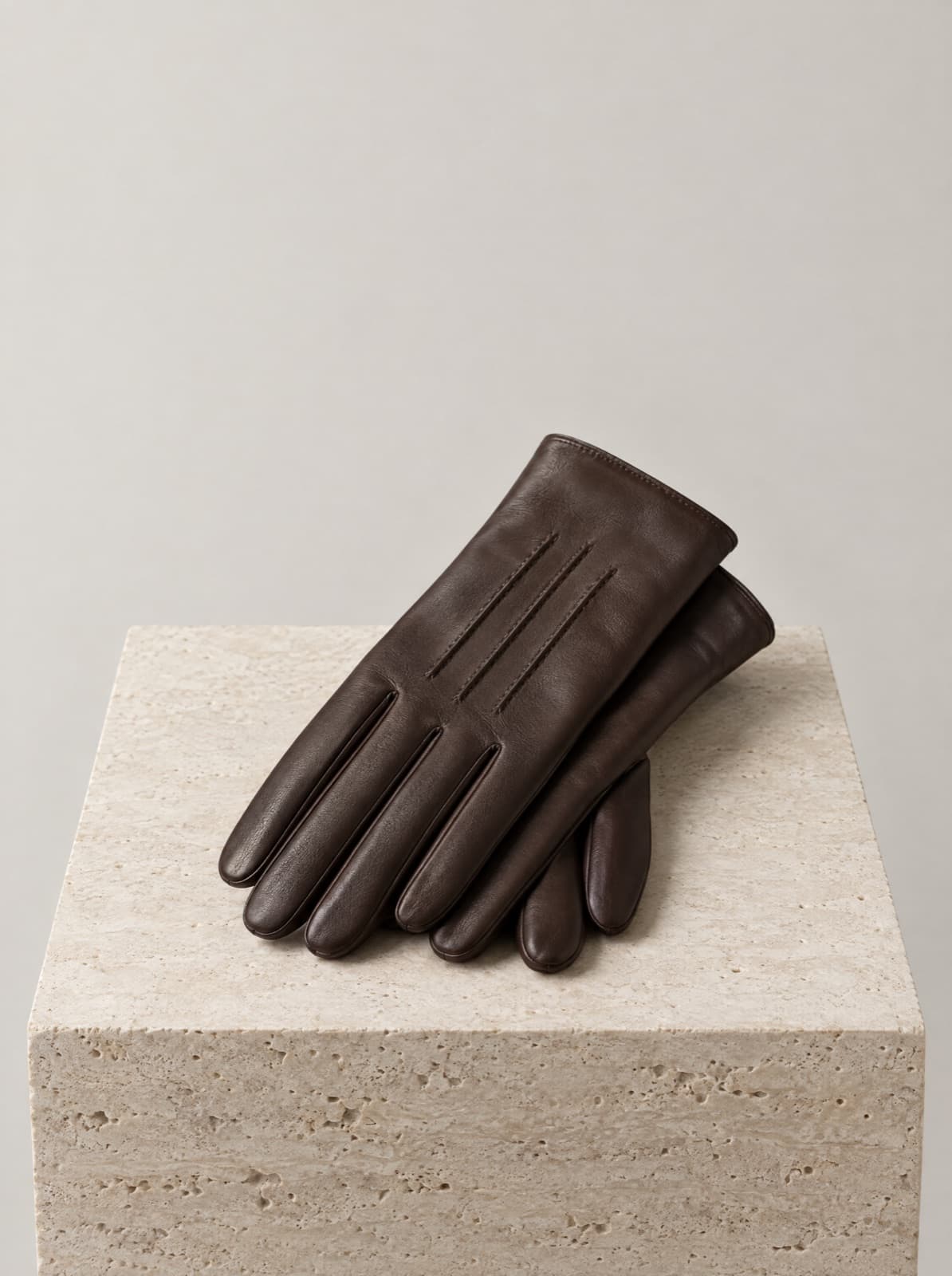 Vesta Leather Gloves in Espresso